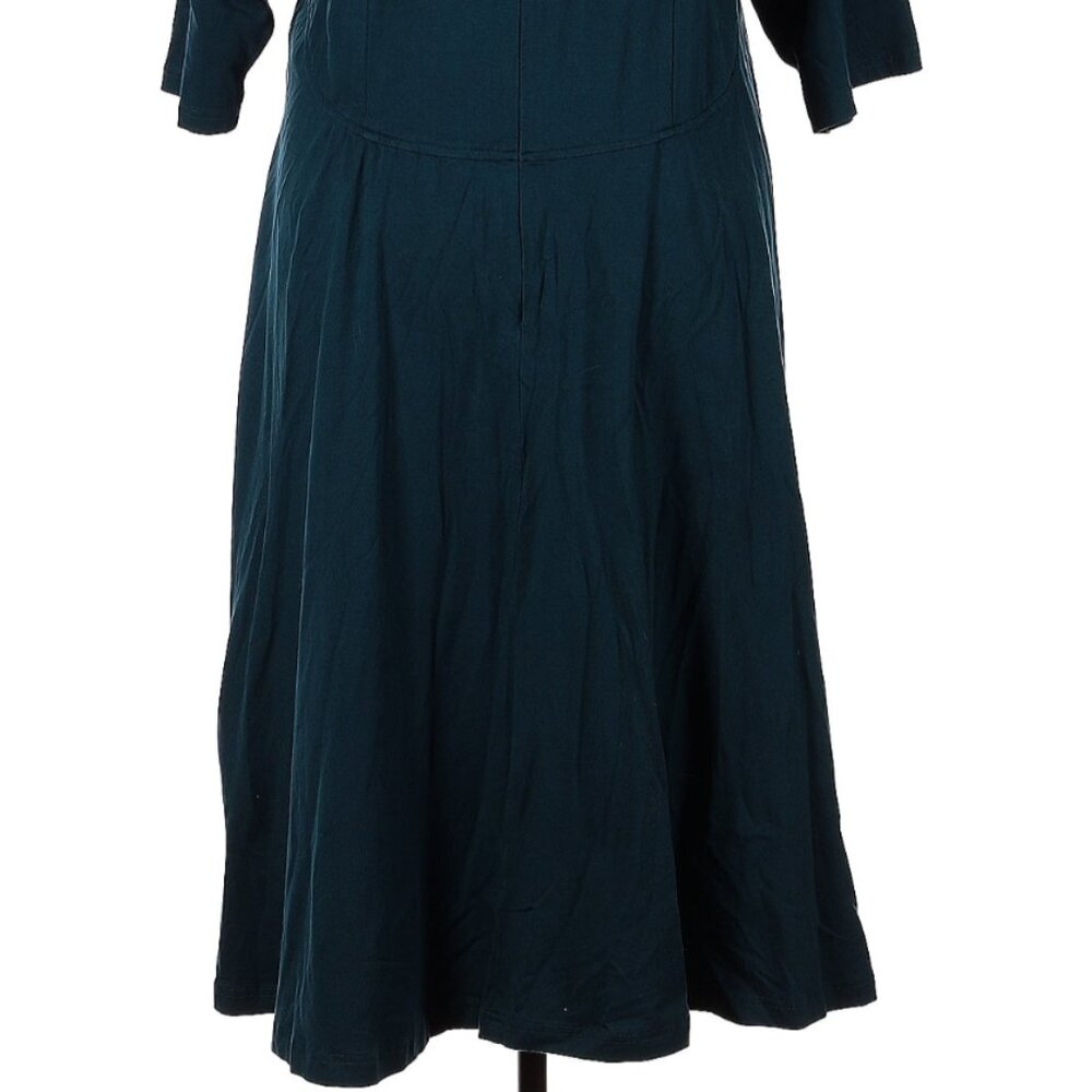 Eshakti Womens Unique Hand Made Floral Embroidered Pocketed Drop Waist Dress 🌷 - Picture 9 of 16